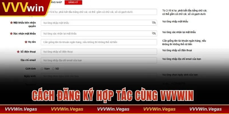Hướng dẫn đăng ký hợp tác cùng trang cược 